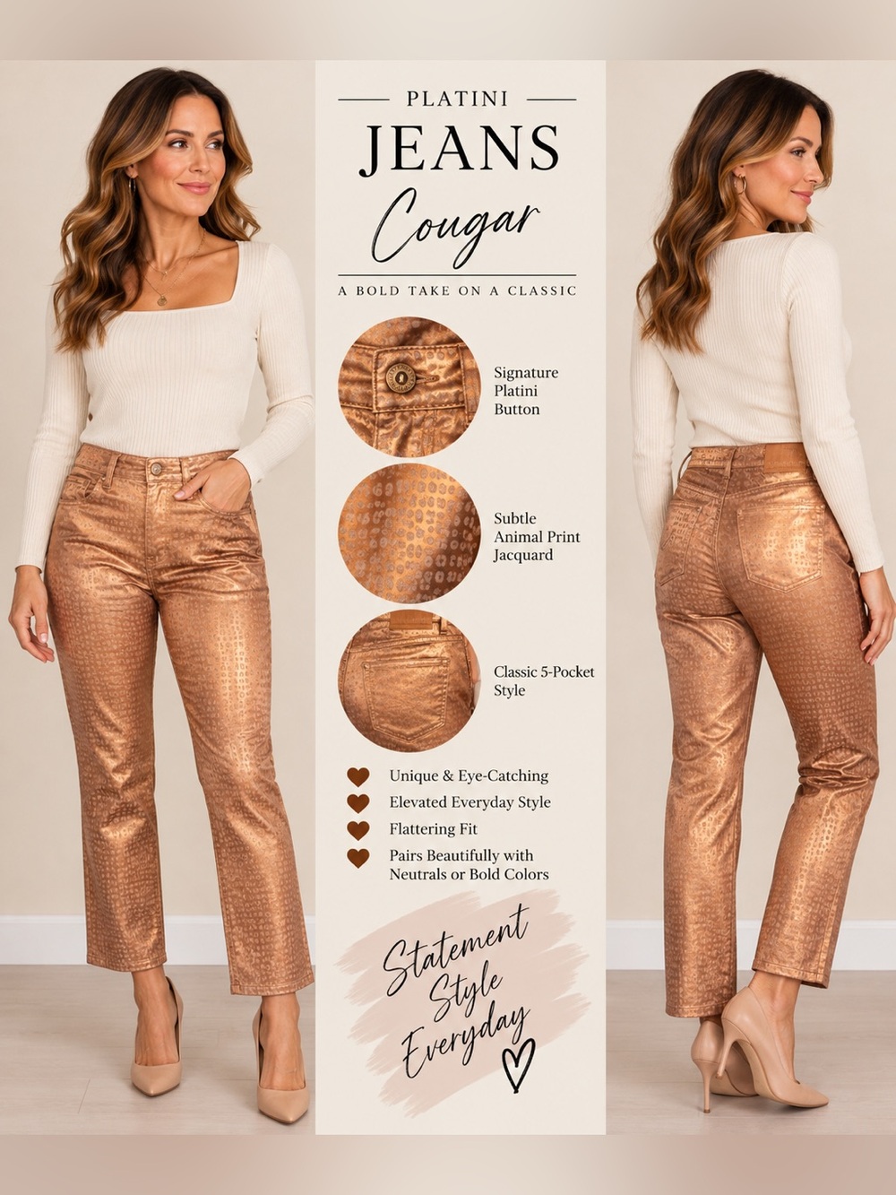 Platini‎ Jeans Cougar nwt